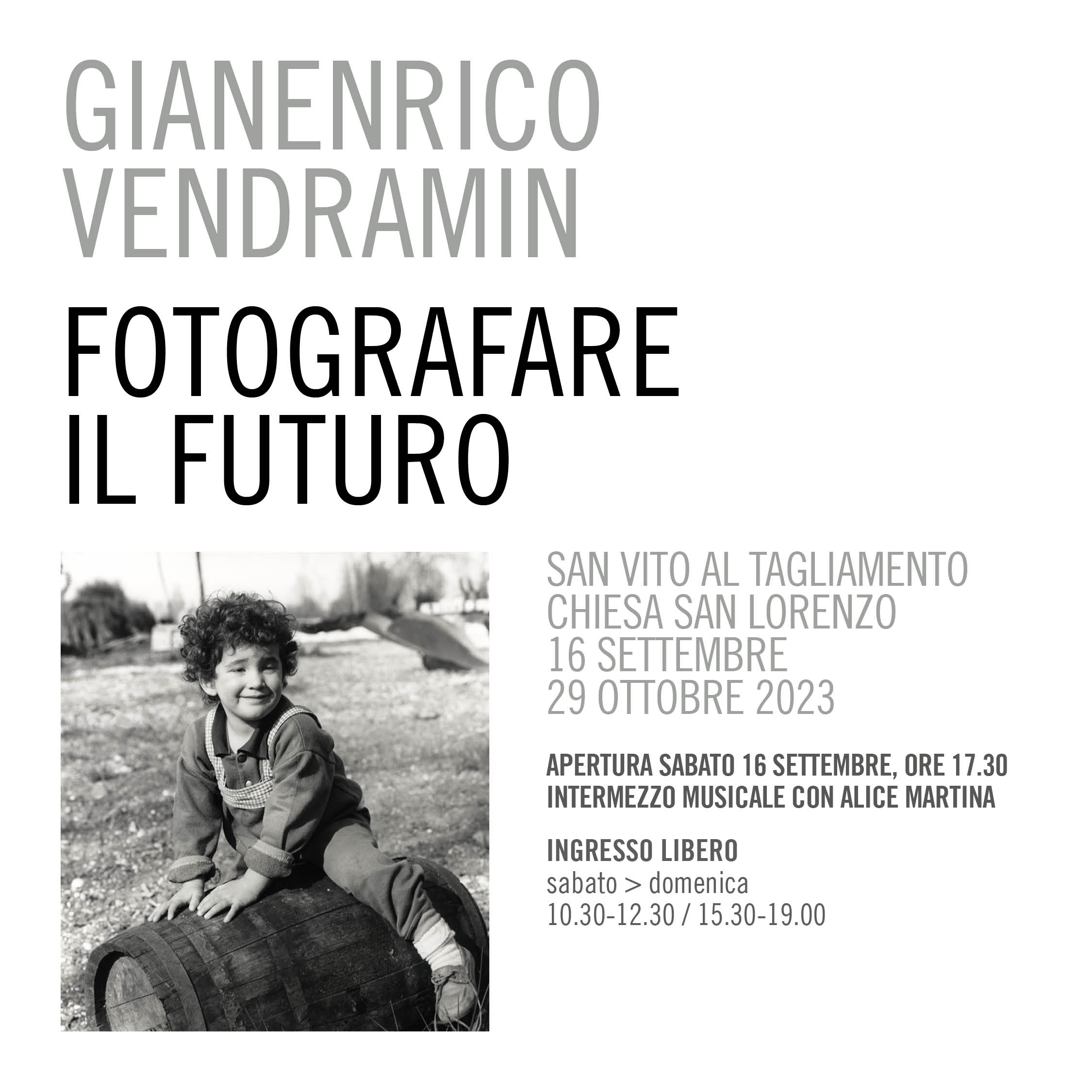 GIANENRICO VENDRAMIN FOTOGRAFARE IL FUTURO